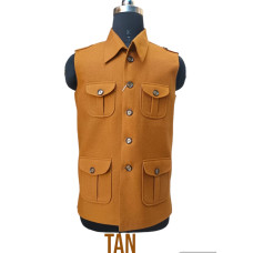 Nehru Jackets For Men Tan